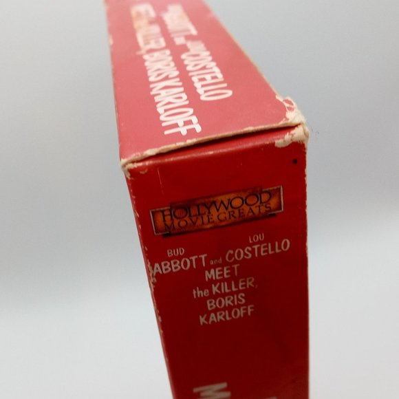 Abbot And Costello Meet The Killer Boris Karloff VHS Movie Vintage Media - Picture 10 of 14